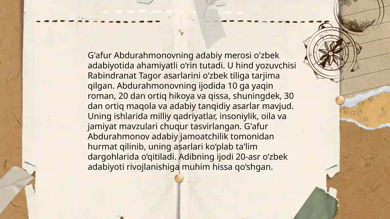 G'afur Abdurahmonovning hayoti 4