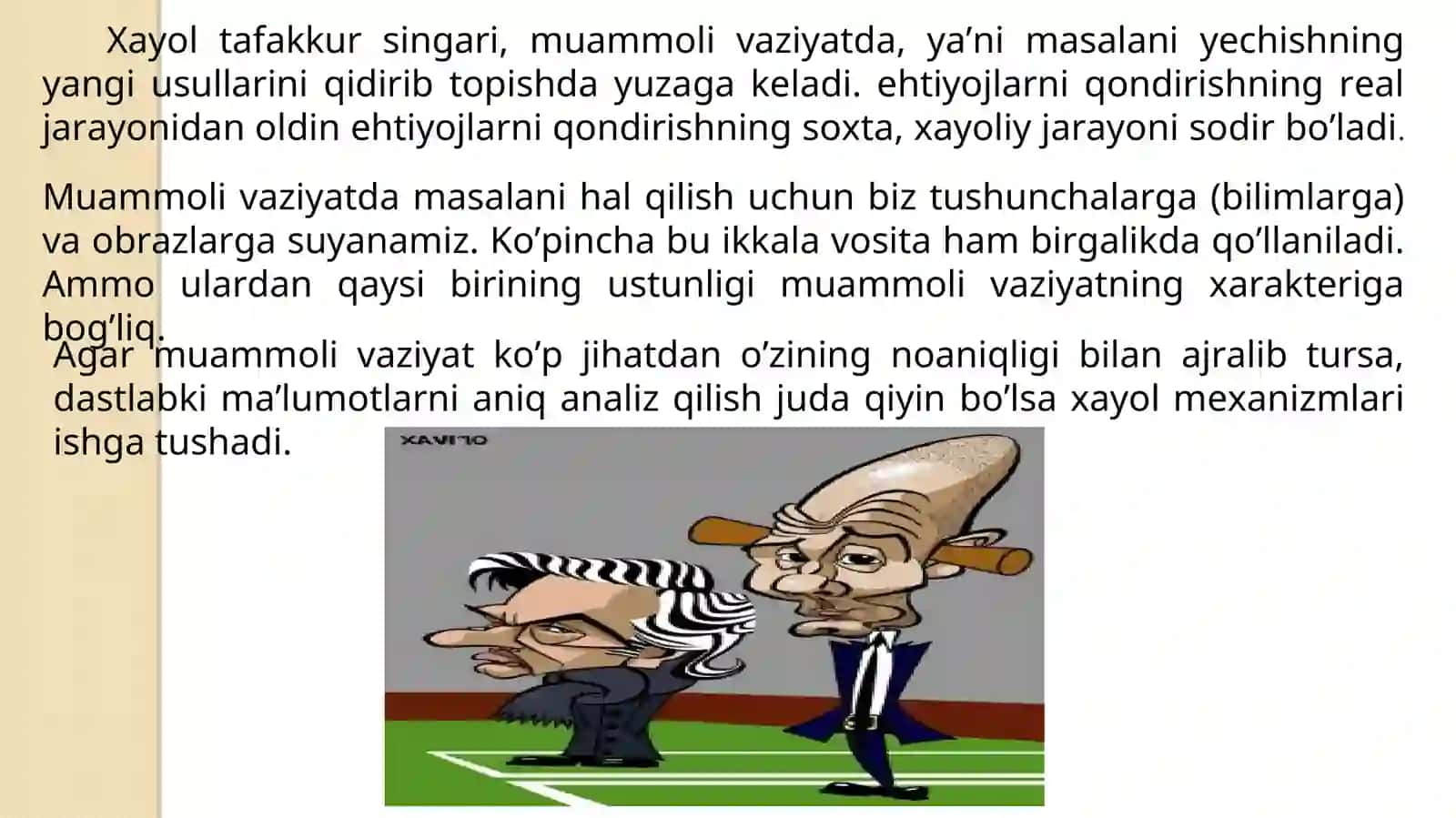 Xayol va tafakkur 4