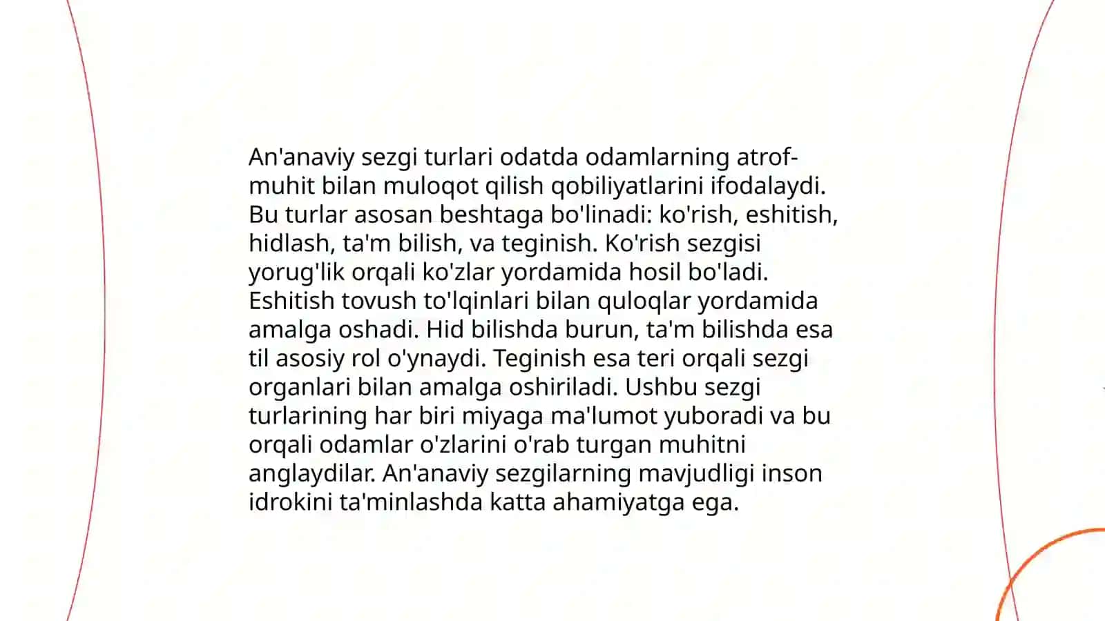 Sezgilar haqida tushuncha 4
