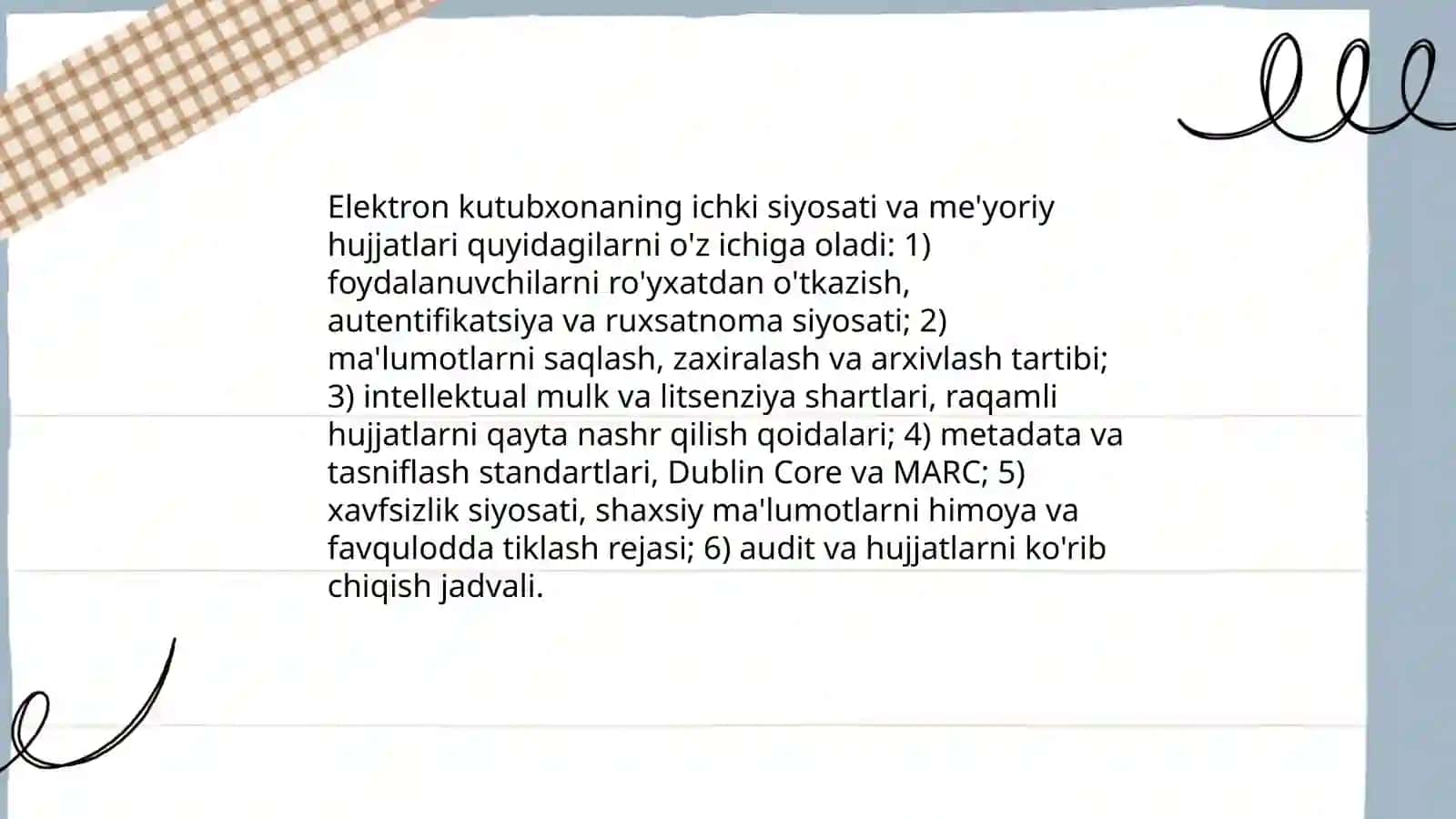 Elektron kutubxonaning tashkiliy taʼminoti 4