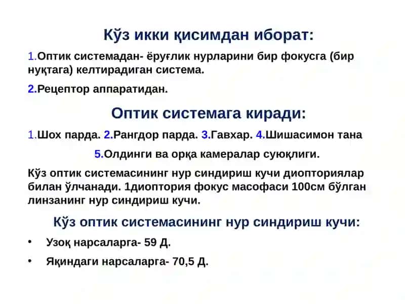 Кўрув анализатори 4