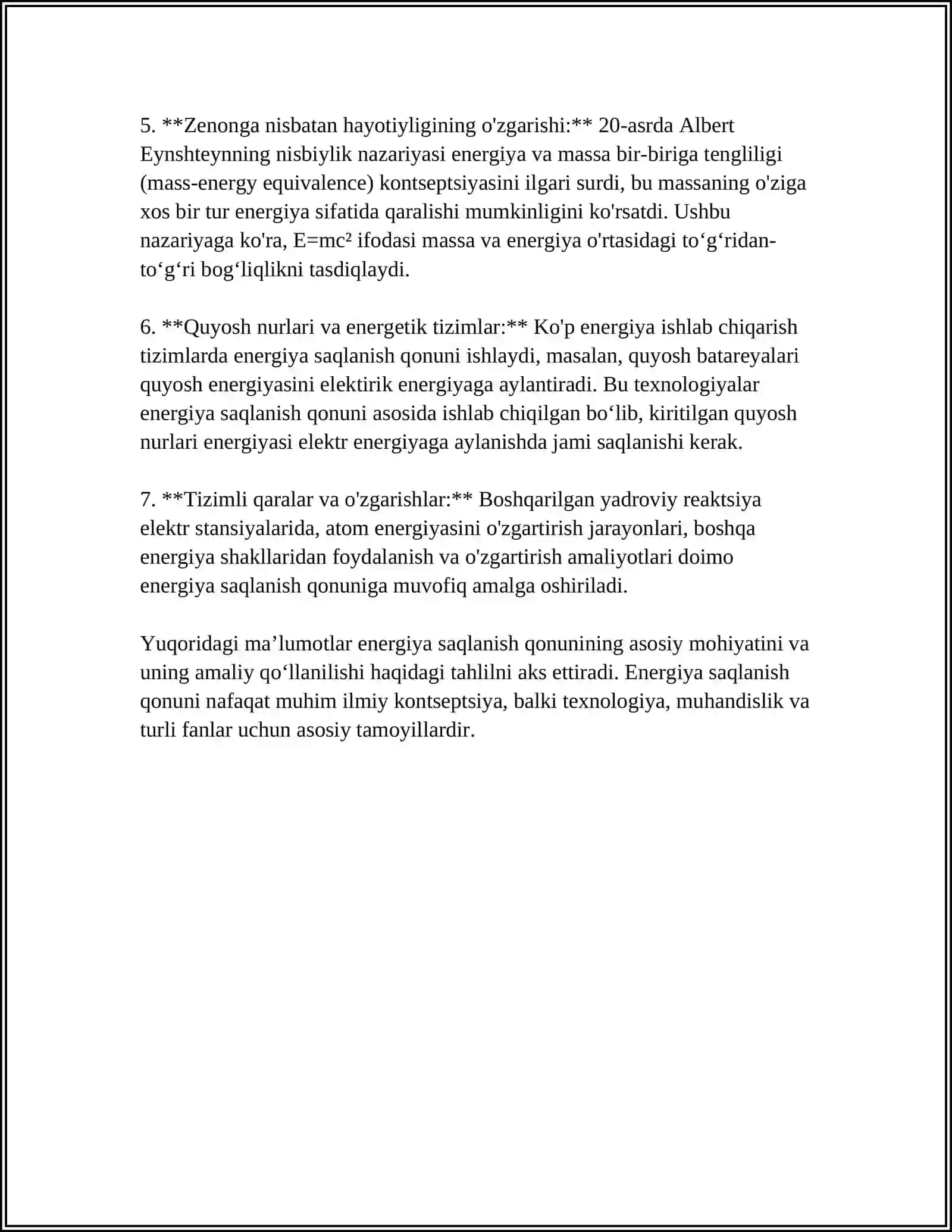 BIOLOGIK TIZIMLARDA ENERGIYA SAQLANISH QONUNI 4