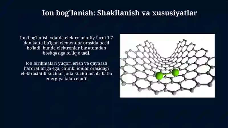 Kimyoviy boģlanishlar 4