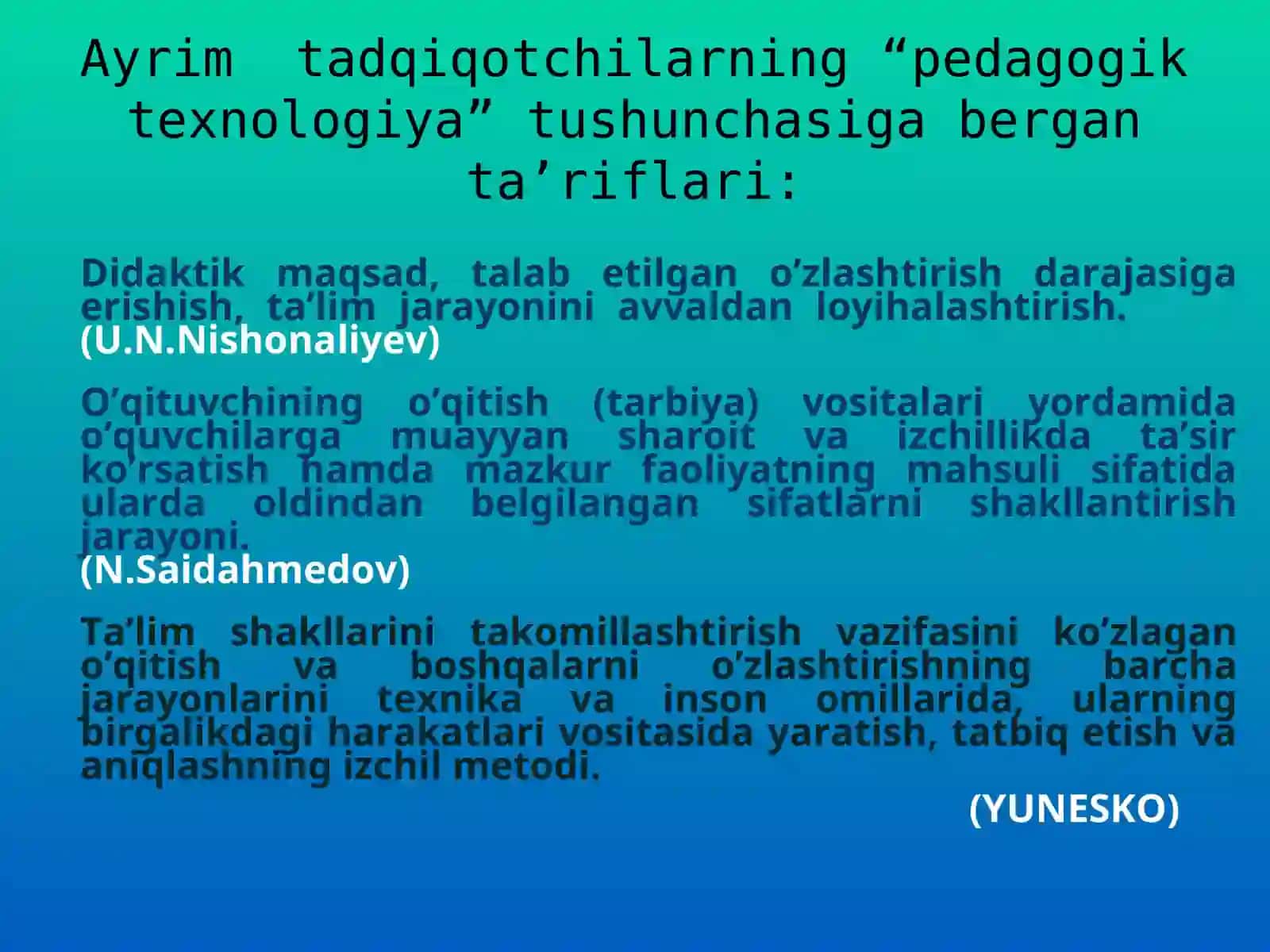 Pedagogik texnologiya 4