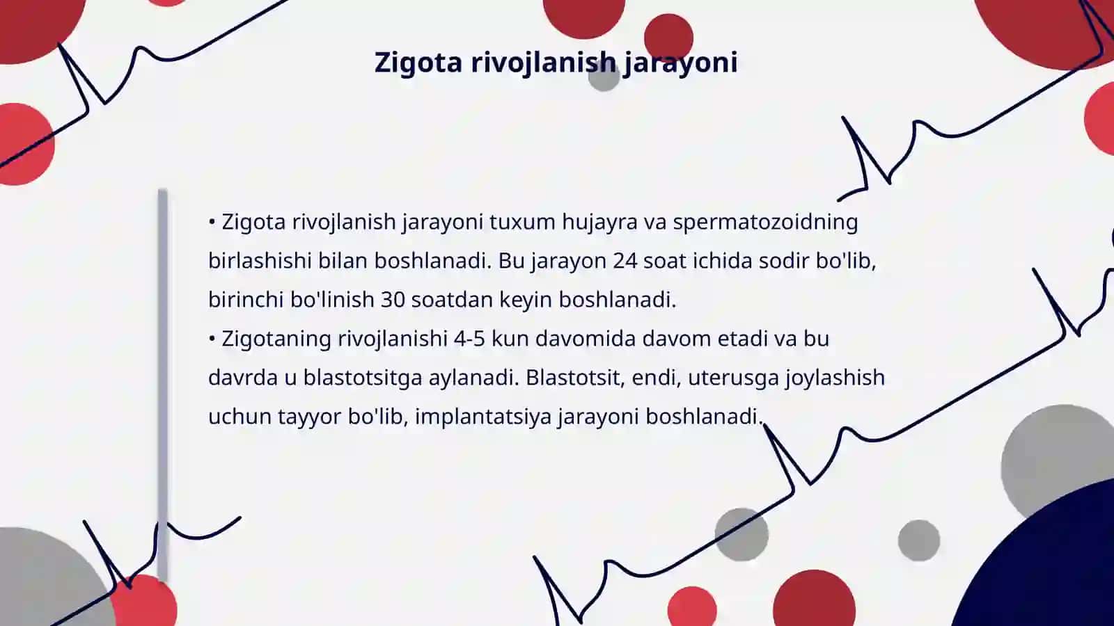 Odаm embriogenezining qaltis davrlari 4