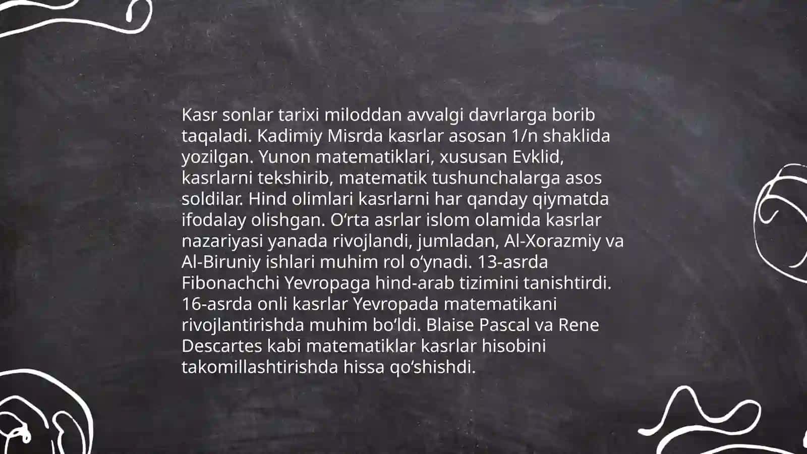 Ònli kasrlar bilan tanishtirish metodikasi 4