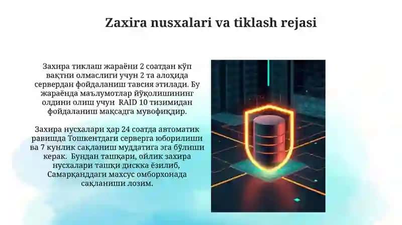 Ma'lumotlar bazasini xavfsizlik va himoyalash 4