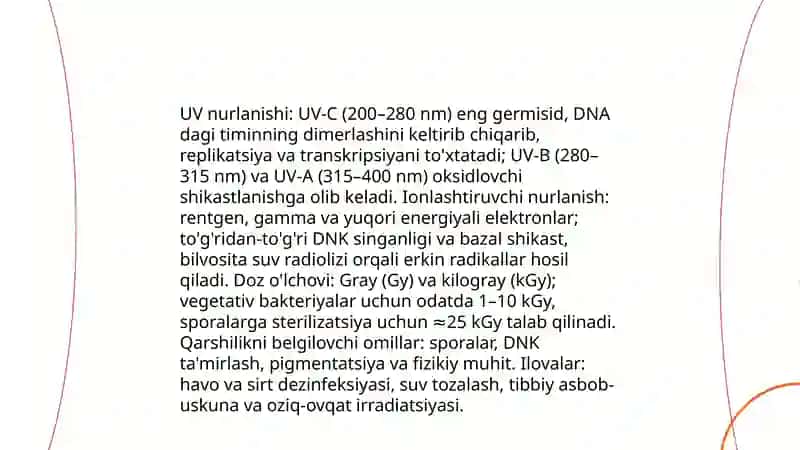 Mikroorganizmlarga ta'sir qiluvchi omillar 4