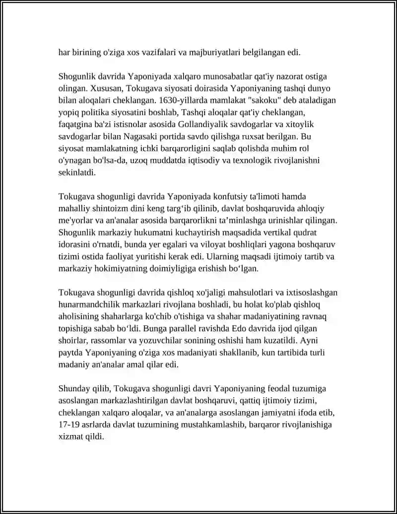 YAPONIYA 17-19 ASRLARDA DAVLAT TUZUMI 4