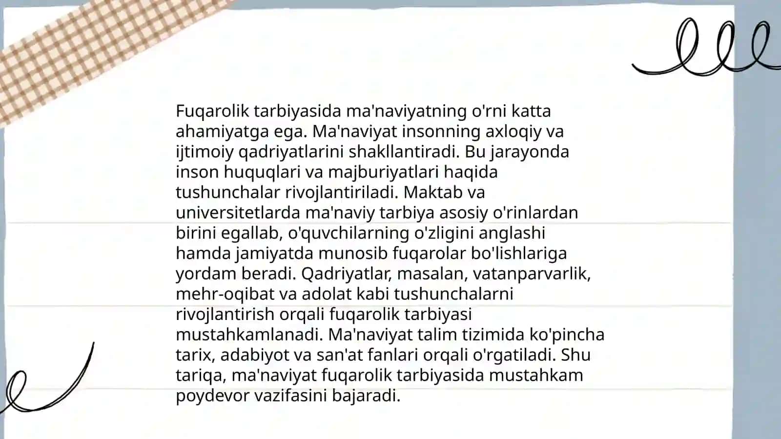 Fuqarolik tarbiyasi 4