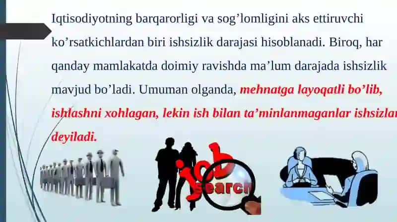 Ishsizlik va uning shakllari 4