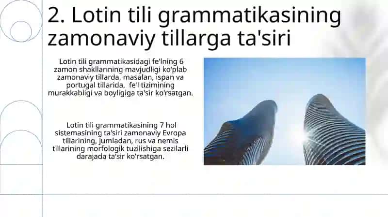 Zamonaviy tillarda lotinshunoslik 4