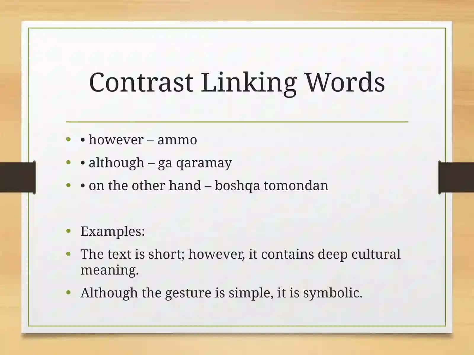 Linking Words in Literature 4