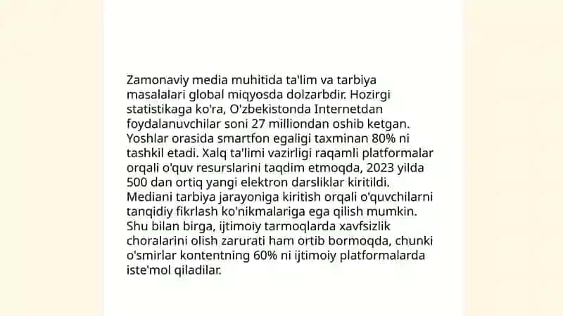 Media qadriyat va ta'lim 4