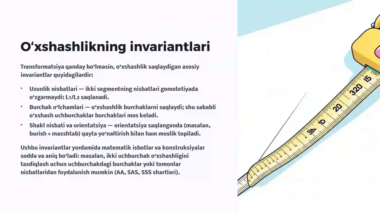 O‘xshash Almashtirish va Geometriya 4