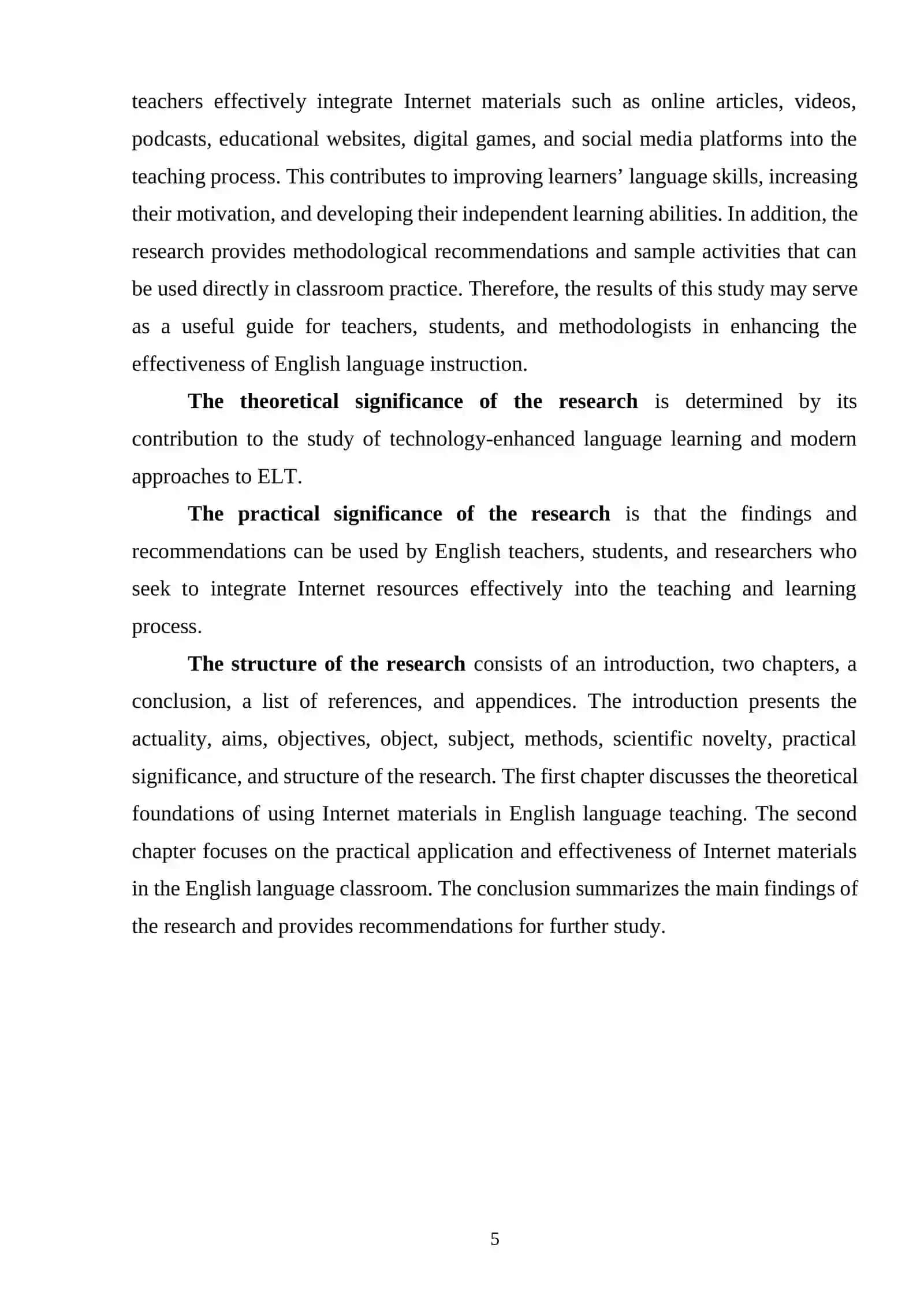 The role of internet materials in english language teaching 4