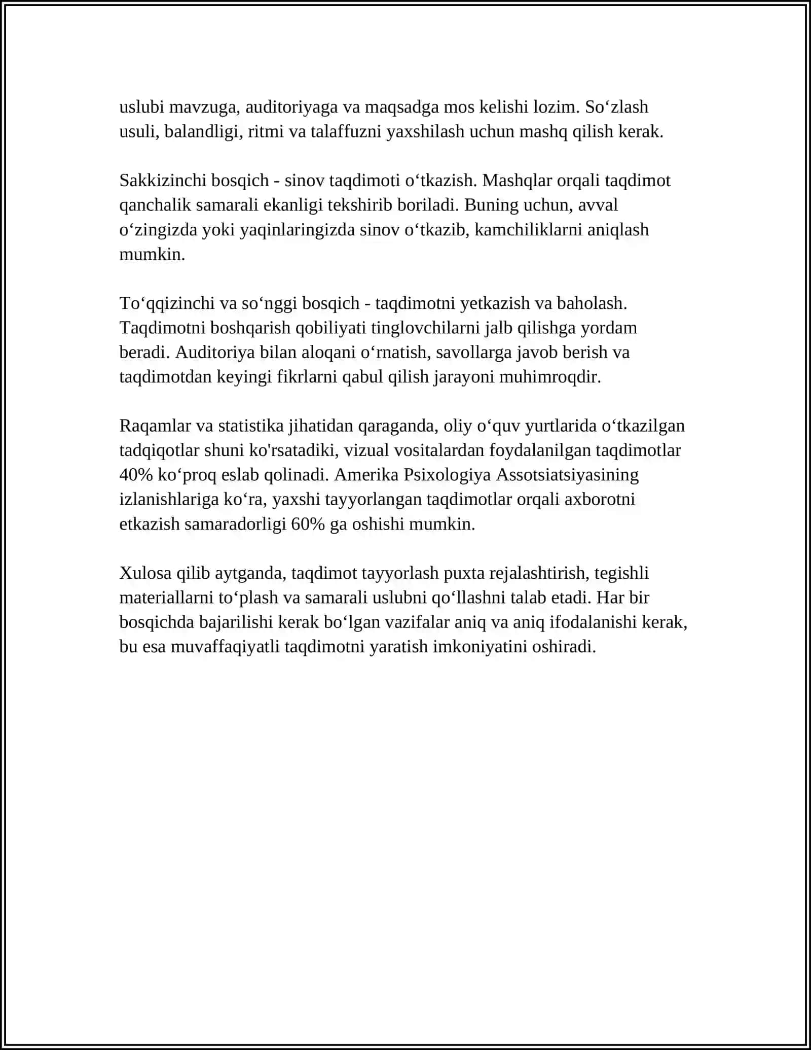 MAVZUGA OID TAQDIMOT TAYYORLASH 4