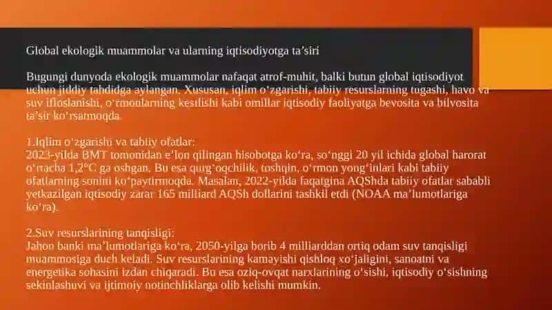 Yashil iqtisodiyot 4