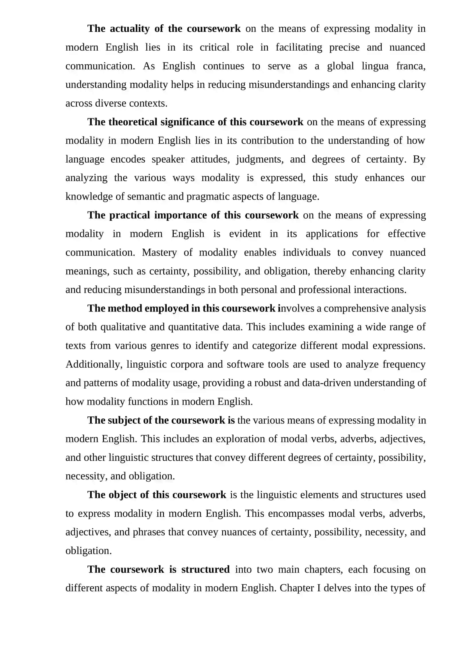 THEME: MEANS OF EXPRESSING MODALITY IN MODERN ENGLISH 4
