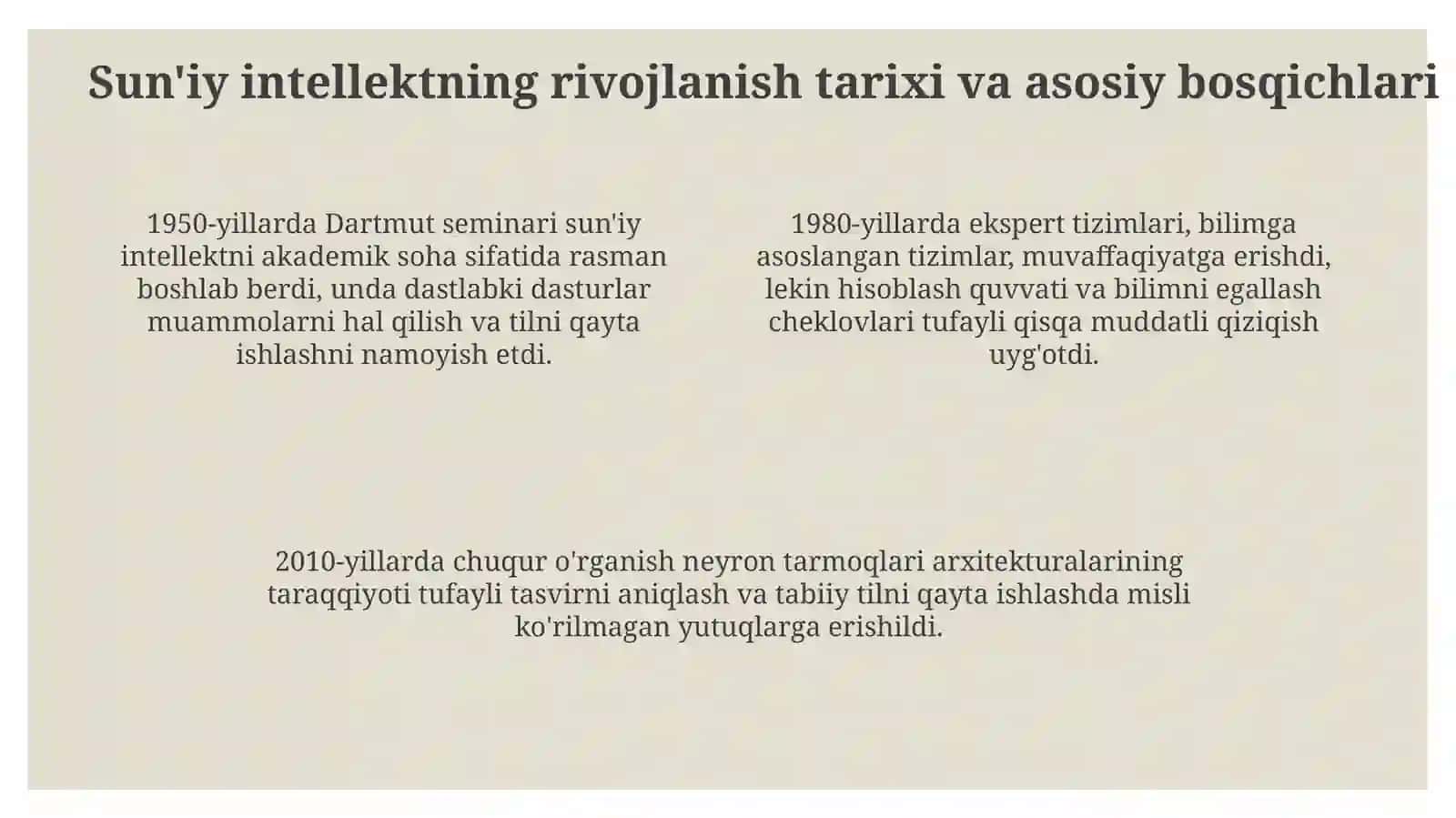 Sun'iy intellekt va uning imkoniyatlari 4