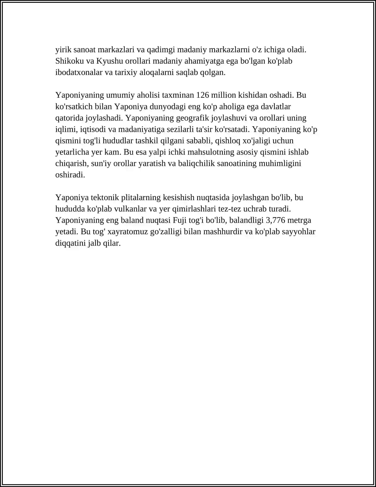 YAPONIYA DAVLATI HAQIDA MALUMOT 4