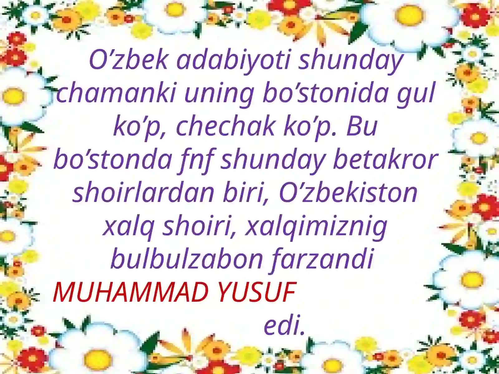 Muhammad Yusufni yod etib 4