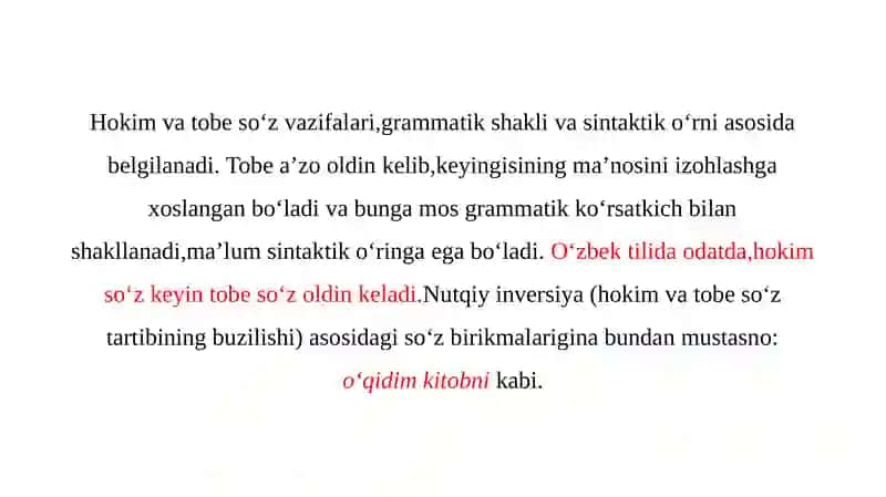 Hokim a’zoning ifodalanishiga ko‘ra Sbning turlari 4