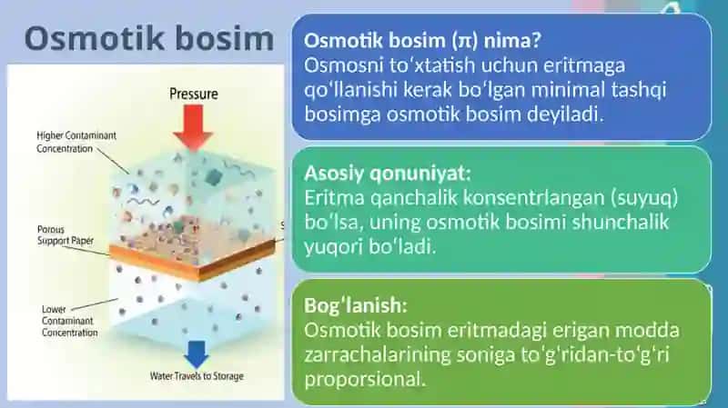 Noelektrolit eritmalarning kollegativ xossalari 4