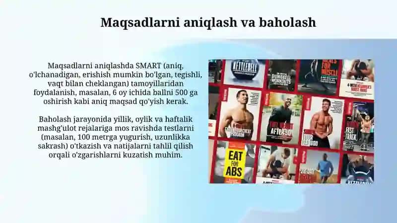 Koʻpkurash mashqlarni rejalashtirish asoslari 4
