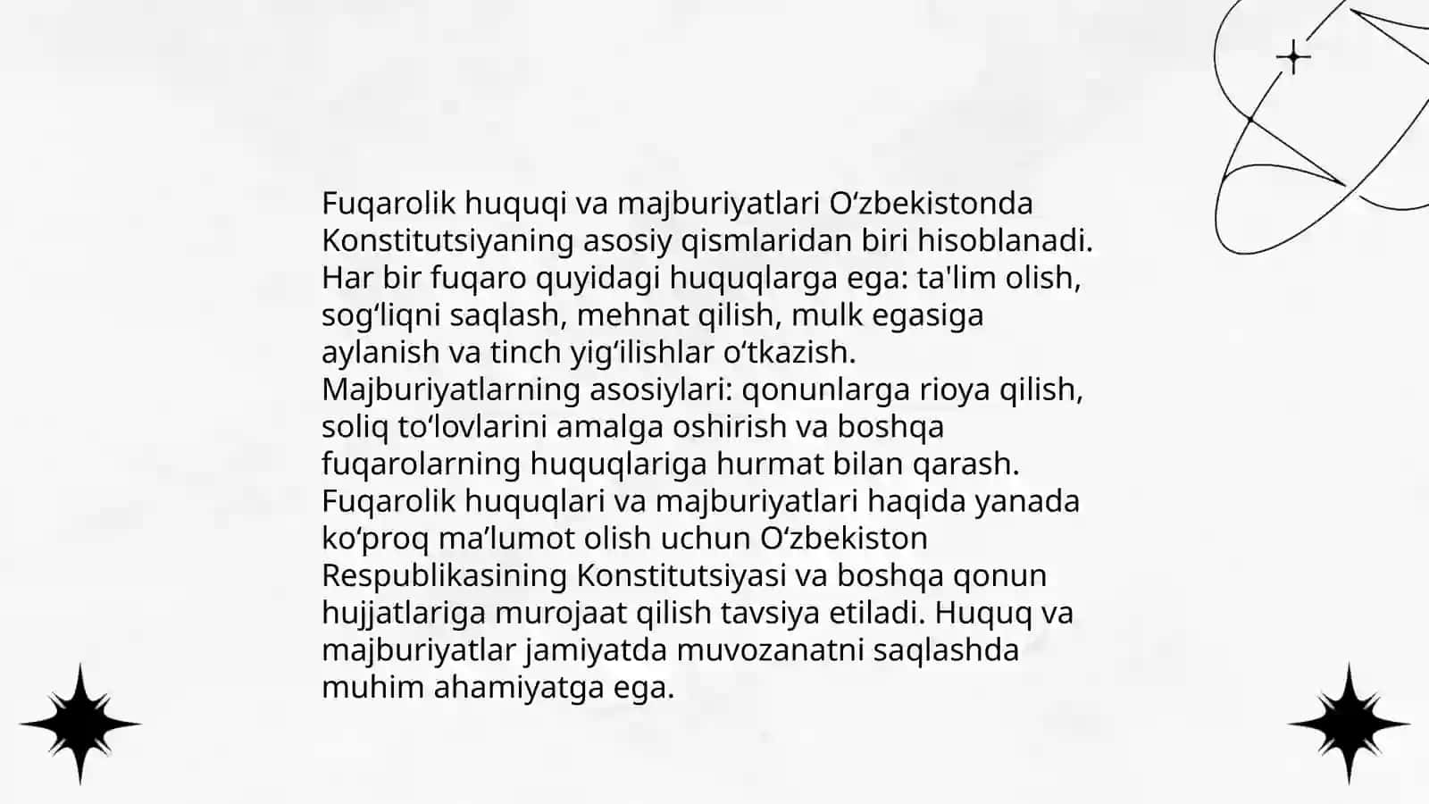 Oʻzbekiston Respublikasida Huquqiy Munosabatlar 4
