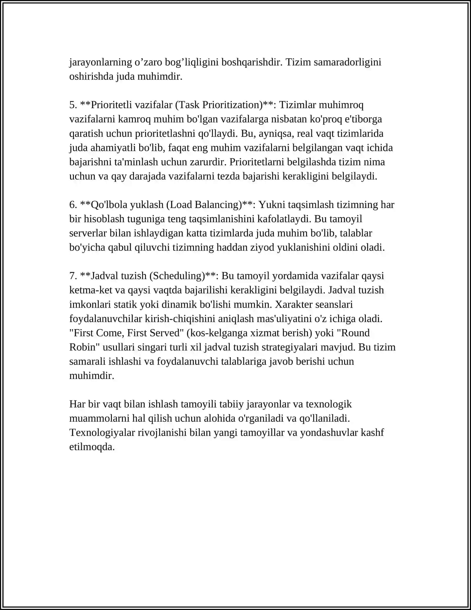 DASTURLASHDA VAQT BILAN ISHLASH 4