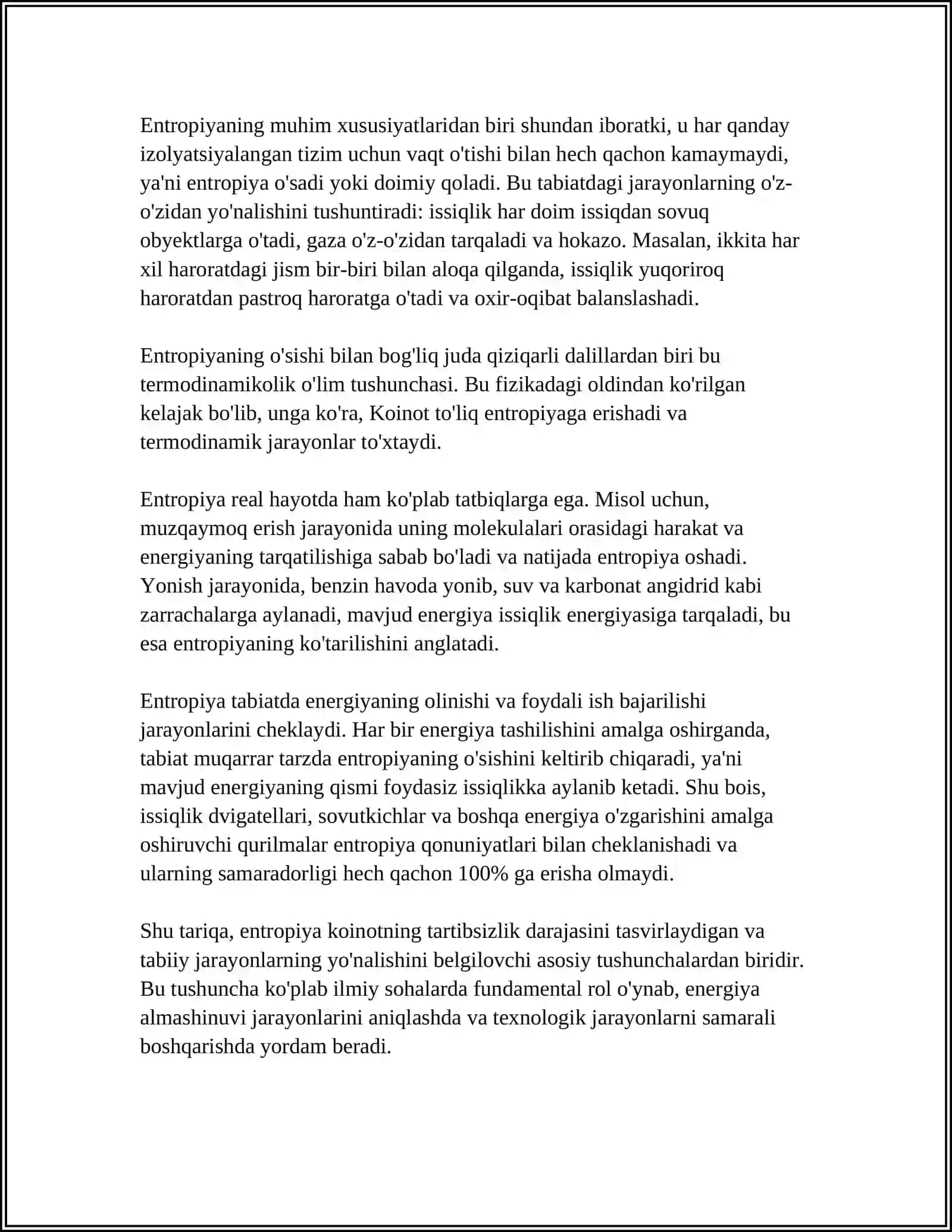ENTROPIYA VA EKOLOGIYA 4