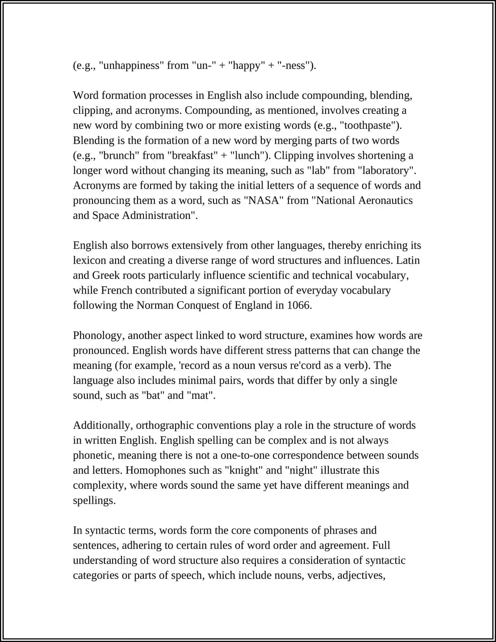 MORPHOLOGICAL SYSTEM OF THE WORD 4