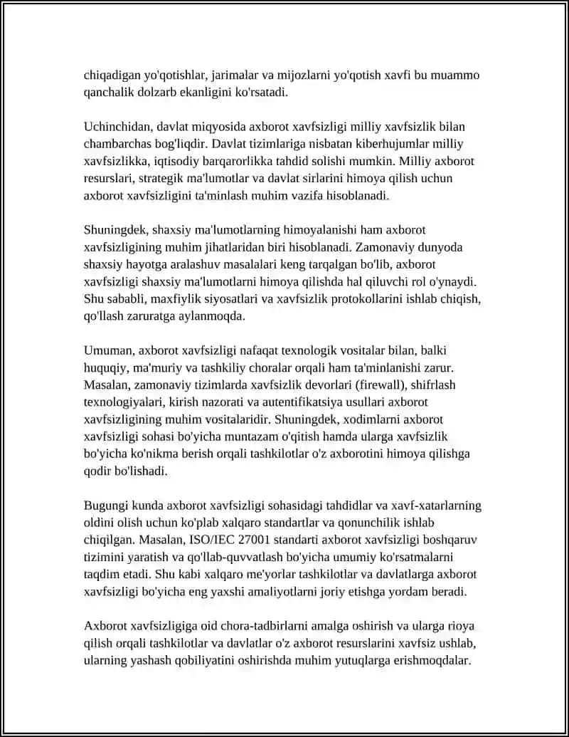 AXBOROT XAVFSIZLIGIGA KIRISH 4