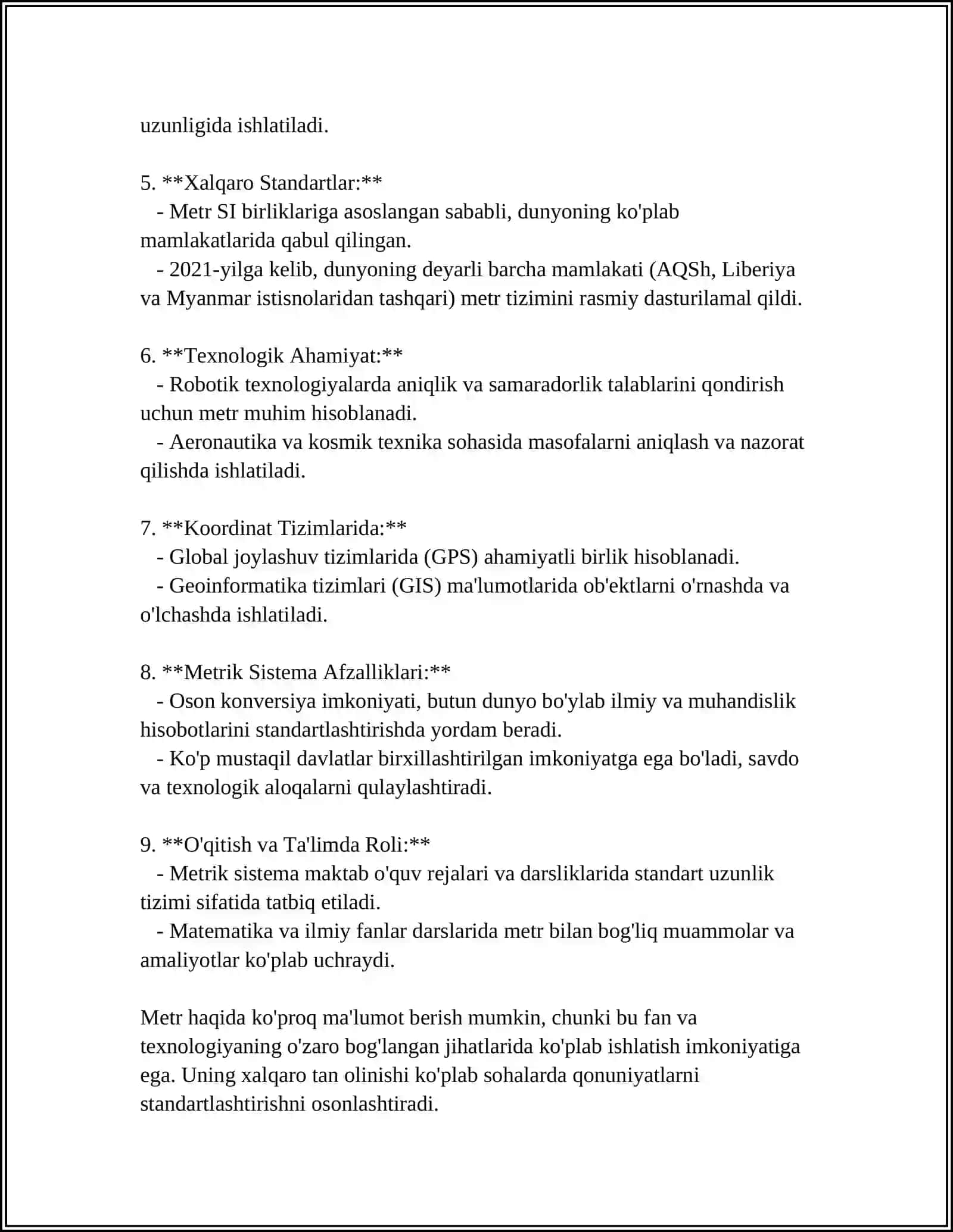 UZUNLIK O'LCHOV VOSITALARI 4