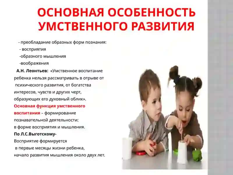 Умственное развитие детей дошкольного возраста 4