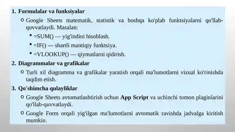 GoogleSheets 4