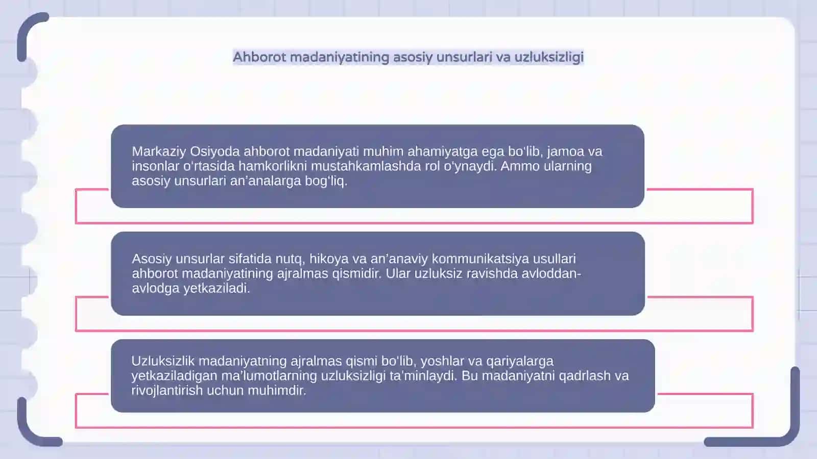Markaziy Osiyoda ahborot madaniyatining oʻrni 4