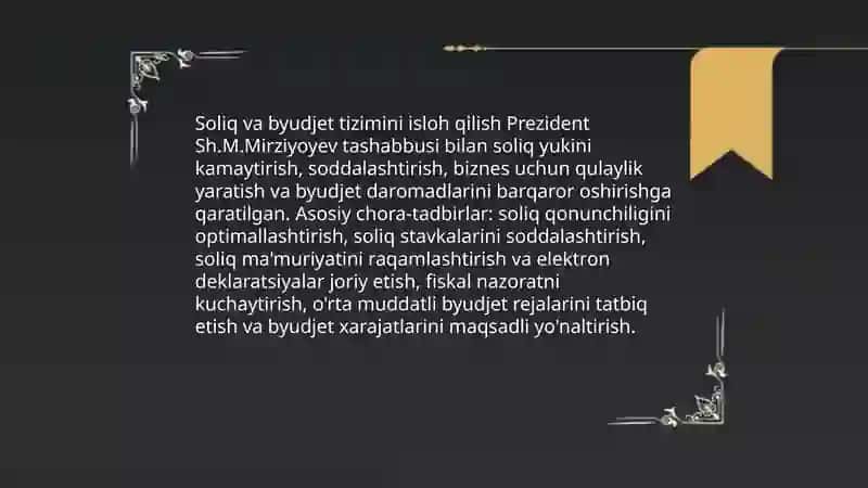 Iqtisodiy islohotlar va bozor iqtisodiyotini mustahkamlash 4