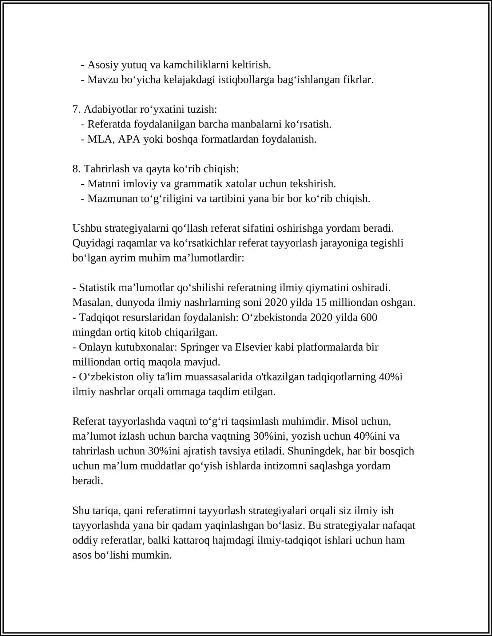 ZOOLOGIYANI OʻQITISHDA OʻQUVCHILARNI MUSTAQIL VA IJODIY FIKR YURITISH KOʻNIKMALARINI TARKIB TOPTIRISH YOʻLLARI 4