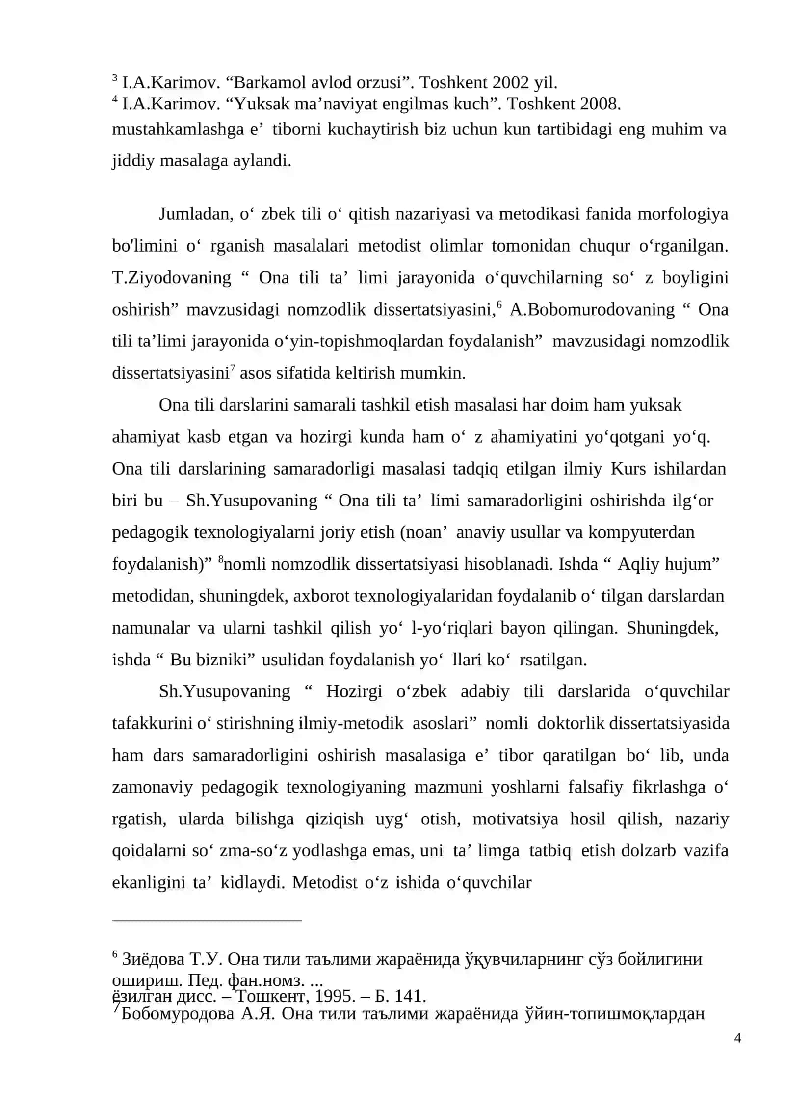 UYUSHGAN GAPNI BADIIY MATNDA QO'LANILISHI 4