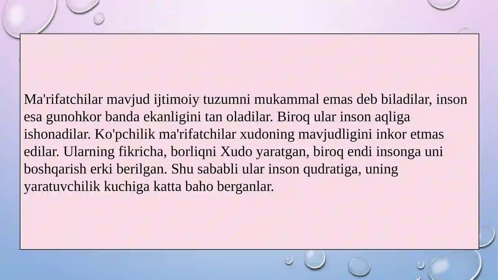 XVI – XVIII asrlarda Yevropa dama’rifatchilik asri 4