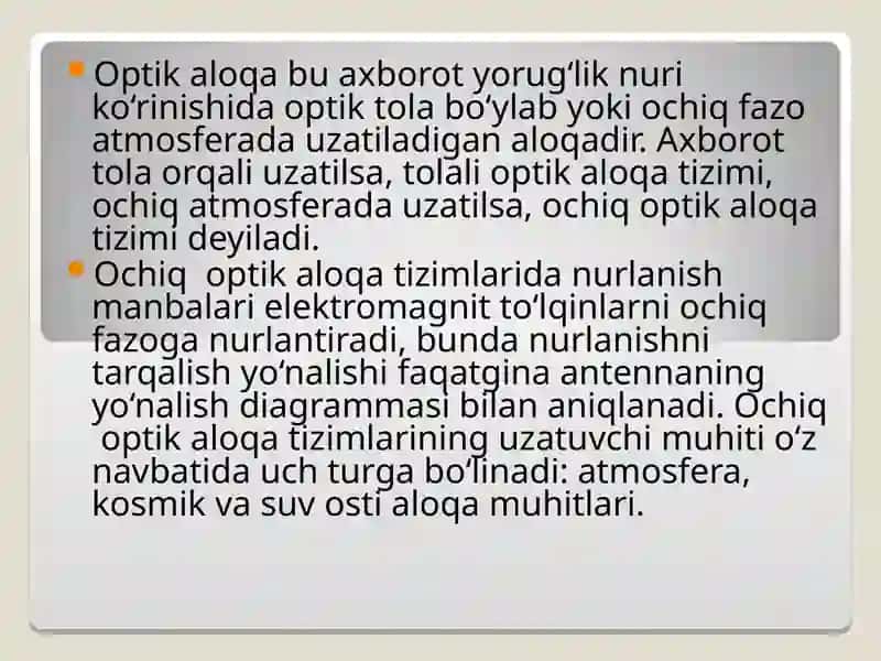 Yuqori chastotali signallarni uzatish usullari 4