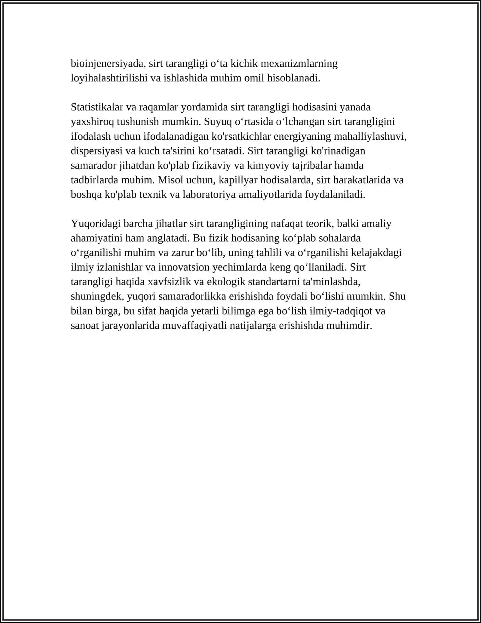SIRT TARANGLIK KUCHI.SIRT TARANGLIK KOEFFITSIYENTINI OʻLCHASH USULLARI 4