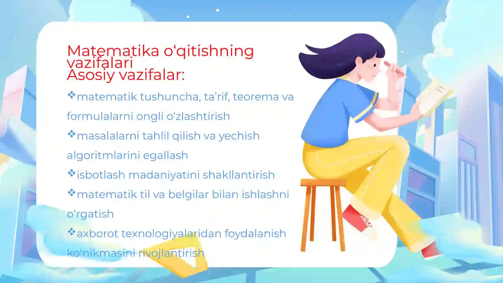 Akademik litseylarda matematika o'qitishning maqsadi 4