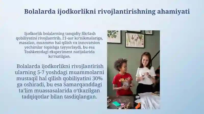 Ijodiy faoliyatni rivojlantirish 4