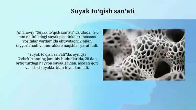Suyak toʻqish sanʼati 4