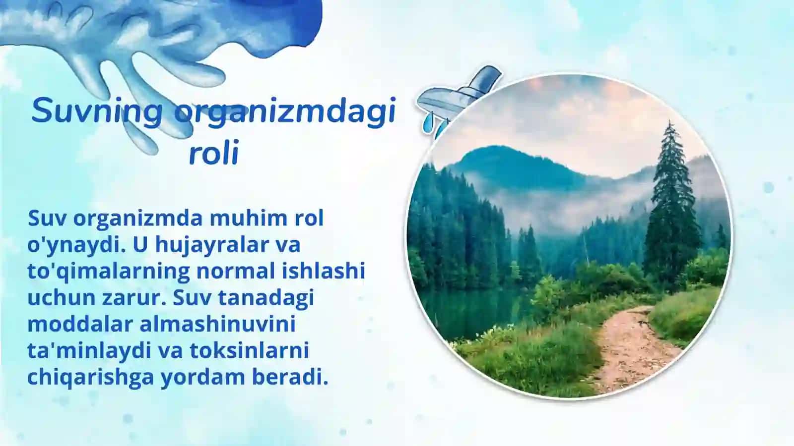 Suv va uning organizmda tutgan oʻrni 4