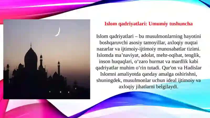Islom qadriyatlari va ma'rifati 4