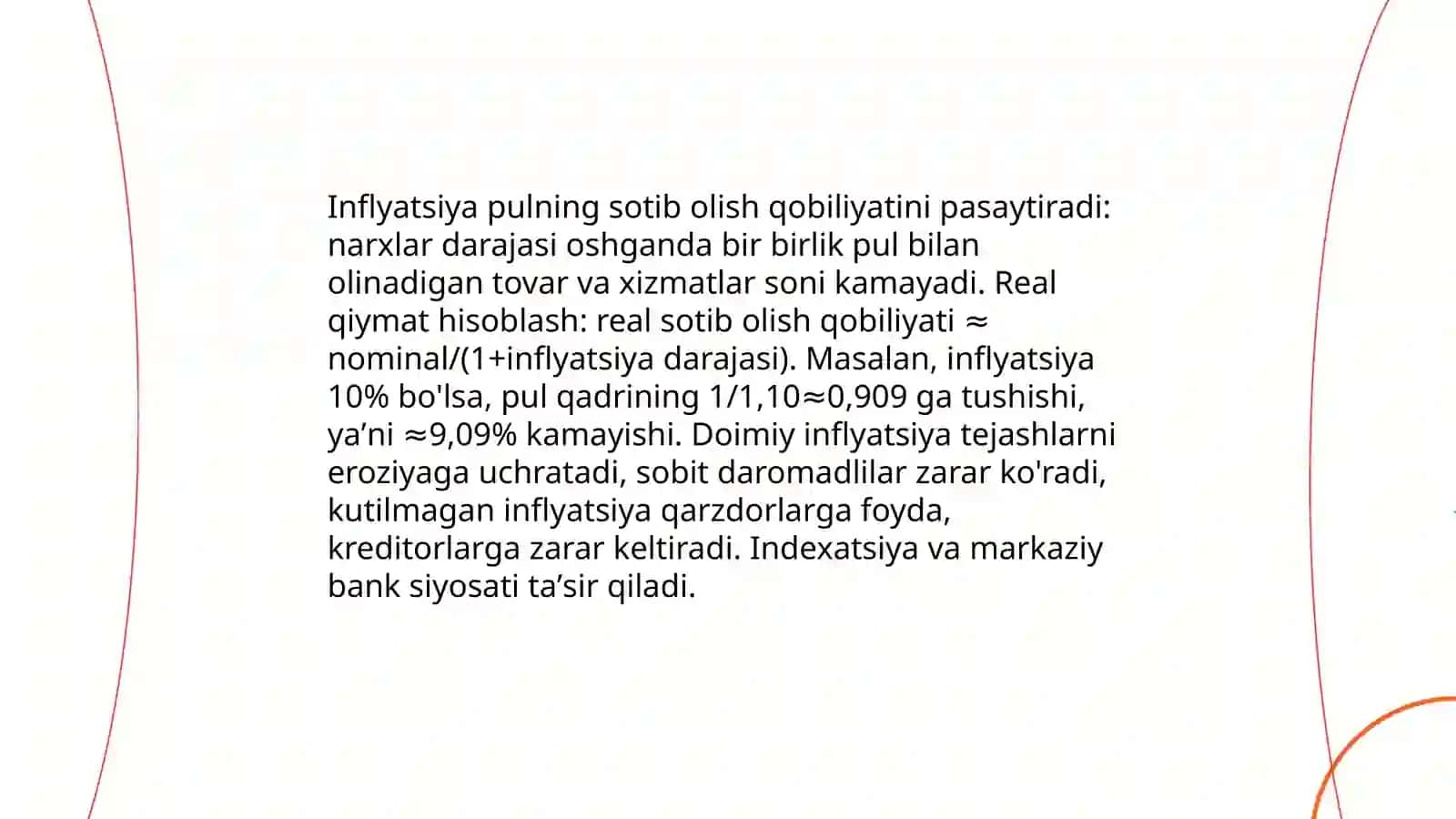 Pulning sotib olish qobilyati 4
